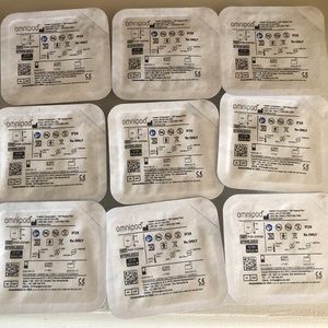 OmniPod 9 total pods included new & sealed exp 8/23 -9/23 no box never opened